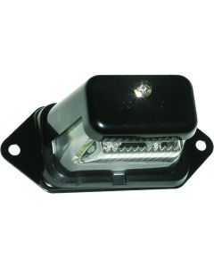Peterson Mfg. License Plate Light; LED; Mounts To License Plate; 2 LED; Black Housing