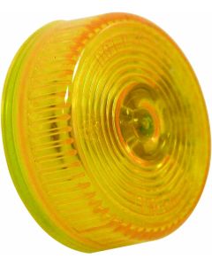 Clearance Light; Incandescent; Round; 2 Inch Diameter; Amber Lens; PC Rated; Without Trim; Single
