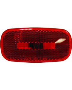Clearance Light; Incandescent; Rectangular; 4-1/16 Inch Length x 2 Inch Width x 1 Inch Height; Red Lens; Twist-Out Bulb Socket Provide Easy Bulb Access; Single; With Reflex; Without Trim
