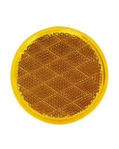 Round Quick-Mount Reflector, Amber