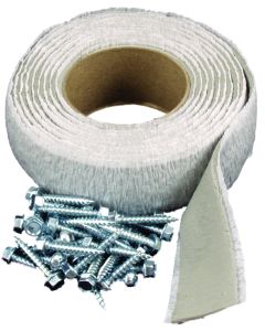 Roof Vent Installation Kit; Use For Installing Roof Vents/ Side Mount Vents/ Plumbing Stacks/ Refrigerator Vents; For Aluminum Roof Installations; Standard Putty Tape; 8 Foot Length; With 36 Screws
