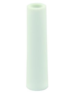 Door Stop Bumper; Plastic; 2-3/4 Inch Length x 3/4 Inch Base Diameter; White; With Mounting Screw
