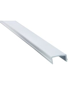 Trim Molding; Elixir Style; Use To Fit Perfectly Into Elixir/ Philips/ Or Hehr Style Aluminum Extrusion/ Door Channel Frames Or Window Frames; 8 Foot Length; White; Plastic
