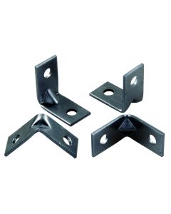 Door Bracket; For Use With Interior Doors; Helps To Add Extra Strength And Stability To Center Gusset; 90 Degree Angled; 4 Piece; Non-Foldable; L Shape; With Mounting Screws
