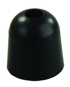 Door Stop Bumper; Use To Install Between Entry And Screen Door To Reduce Noise And Wear; Rubber; 1 Inch Length x 1 Inch Base Diameter; Black; With Mounting Screw
