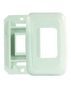 Single Switch Base & Face Plate - Brown