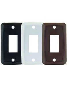 Multi Purpose Switch Faceplate; Single Switch Opening; 1.125 Inch x 0.550 Inch (Switch Cutout); 2.750 Inch x 1.625 Inch (Outside Dimension); White; Set Of 5