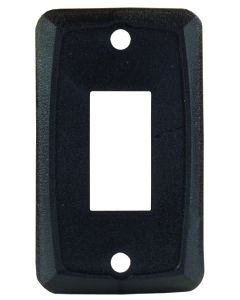Single Face Plate - Black, Pkg.