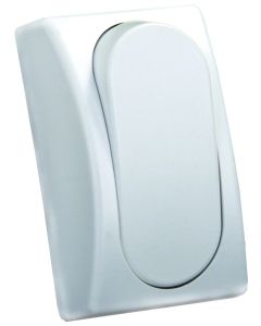 Single Modular On/Off Switch - White, Pkg.