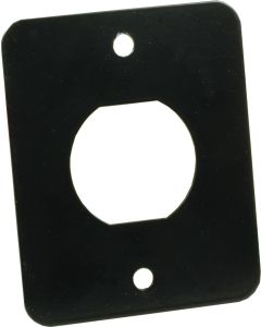 12V/USB Mounting Plate, Single, Black
