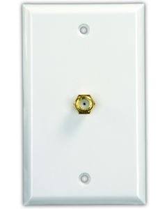Interior Cable TV Plate - Polar White, Pkg.