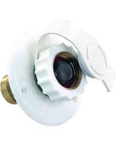 City Water Flange, White, Plastic, MPT
