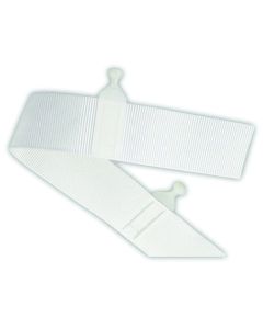 Window Curtain Glider Tape; Use With Type C Window Curtain Track; 72 Inch Length; Sew-In Slide; White; Nylon
