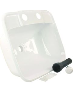 Molded Lavatory Sink, White
