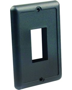 Single Switch Plate, Black