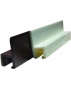 Type C - Wall Mounted Internal Slide Track - White - 96IN