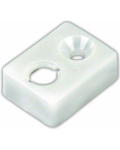 Type E - End Stop, White, 2/pkg.