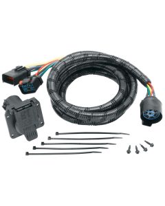 Trailer Wiring Connector Adapter; Trailer Wiring Connector; Allows Remote Wiring in Pickup Beds or Other Hard to Access Areas When Towing a Fifth Wheel or Gooseneck Trailer Using an OEM USCAR Connector

7 WAY CONNECTOR 7FT ASSEMBLY FOR 00-08 RAM 1500/00-0