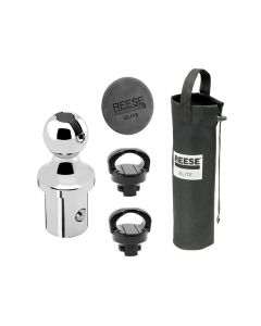 Gooseneck Trailer Hitch Accessory Kit; Elite Series; For Use With Ram Under-Bed Factory Gooseneck Prep Package; Includes 2-5/16 Inch Pop-In Ball/ Storage Bag/ 2 Safety Chain Attachments/ 1 Hole Plug; Bagged
