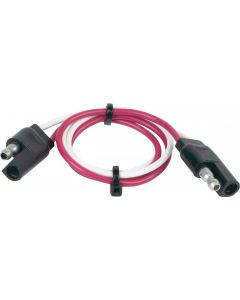 Connecter 2 Pole Flat Ext
