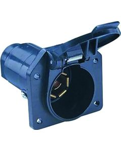Connector, 7 RV Blade Vehicle End, Plastic
