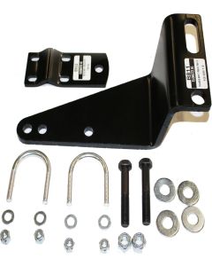Steering Stabilizer Bracket; Reflex; Kit; With 1 Chassis Bracket/ 1 Tie Rod Bracket/ Four 10 Millimeter Flat Washers/ Four 3/8 Inch Lock Nuts/ Two 1/2 Inch x 3 Inch Hex Bolts/ Two 3/8 Inch U Bolts/ Two 1/2 Inch Lock Nuts/ Four 1/2 Inch Flat Washers; Refer