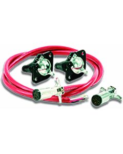7- TO 6-WIRE STRAIGHT CORD KIT WITH PLUGS, SOCKETS AND SOCKET BRACKET
