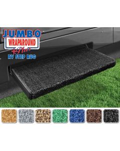 Jumbo Wraparound+Plus RV Step Rug (23 Wide) - Black