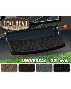 Trailhead Universal RV Step Rug  (22 wide) - Obsidian Black