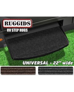 Entry Step Rug; 22 Inch Width; Universal Fit; Charcoal Black
