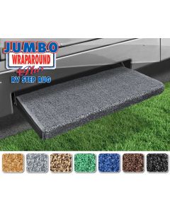 Jumbo Wraparound+plus RV Step Rug (23in Wide) - Stone Gray
