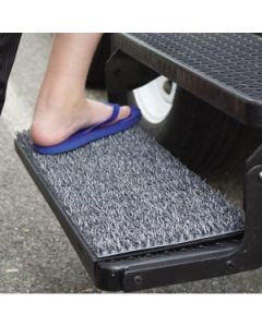 Entry Step Rug; Sand Away; Fits All 8-5/8 Inch x 22 Inch Rectangular Stow-Away Steps; Charcoal
