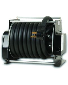 Power Cord Reel; Shoreline Reels ™; Use To Store Power Cords; Electrical Operated; Left Hand Drive Motor; With 33 Foot Of 50 Amp Cord; Bolt On; With 4 Foot Pigtail
