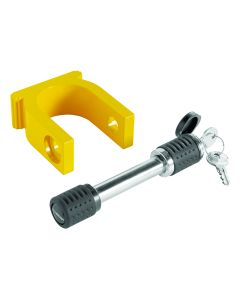 Trailer King Pin Lock; For All King Pin Couplers; With U Clamp/ Bar Barrel Lock/ Two Keys and Dust Cover
