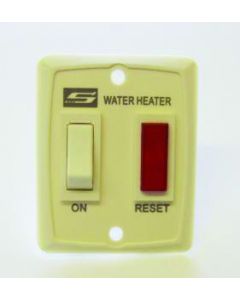 SUBURBAN WALL SWITCH W/LIGHT ASSY FOR DE WATER HEATERS CREAM