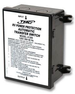 SouthWire Corp. Power Transfer Switch; Automatic; 120 Volt; 30 Amp; Screw Terminal; 6-3/4 Inch Width x 7.62 Inch Height x 3.32 Inch Depth