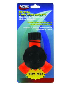 Hose Shut Off, EZ Dial Double, Plastic, Carded