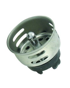 Waste Water Drain Strainer; Replacement Sink Strainer Basket; Stainless Steel; Single; With Retail Package
