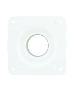 Battery Box Vent; Use To Direct Battery Box Fumes Outside For Safety; Cone Vent; 4-1/4 Inch Length x 4-1/4 Inch Width Outside Dimension; Accommodates 1-3/4 Inch Hose; White; Plastic
