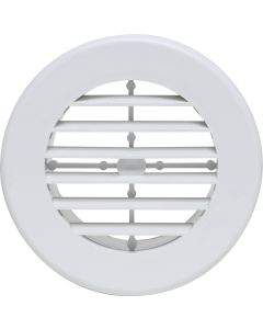 A/C Register, Non-Dampered, White, Carded