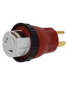 Power Cord Adapter; Mighty Cord ™; For Connecting RV Power Inlet To Standard Power Source; 30 Amp Male To 50 Female; 30 Amp; With Detachable Female End; With Locking Ring On Female End; Not Waterproof; Without Lighted Ends; Without Handle; Without Retail 