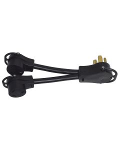 Power Cord Adapter; Y-Type; 50 Amp Male; Two 30 Amp Female
