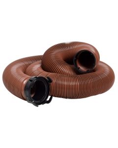 Sewer Hose; 20 Foot Length; 15 Mils Vinyl; With Adapter
