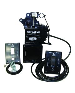 Sewer Waste Valve; EZ Valve; Waste Valve For RV Black Water System; Electric; Standard Straight Valve; 3 Inch Waste Valve; Without Fittings; Without Handle; Without Cap; Without Coupler; With 7 Foot Length Cable and 2 Switch Plates; With Retail Package
