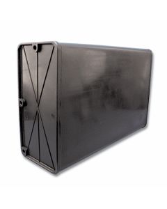 Fresh Water Tank; 18 Gallon Capacity; 8 Inch x 16 Inch x 36 Inch; Black ABS Plastic; Baffled Every 18 Inches For Surge Control; With Three 3/8 Inch Threaded Fittings Inserts; Three on Each End
