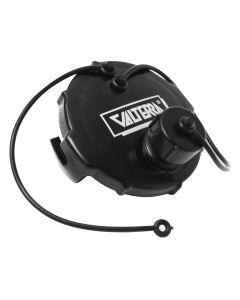Waste Valve Cap, 3, 3/4 Ght With Cap, Black, Bulk
