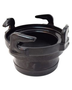 HOSE ADAPTER, 3IN STRAIGHT ROTATING, BLACK, BULK
