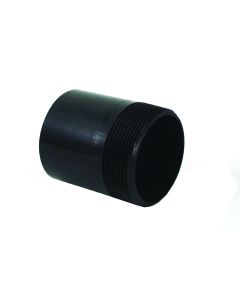 Sewer Waste Valve Fitting; ABS Nipple/ 3 Inch x 4 Inch; Pipe Thread On One End; ABS Plastic