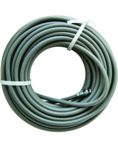 Coaxial Cable; RG-6; With O-Ring Connectors; 50 Foot Length; Gray
