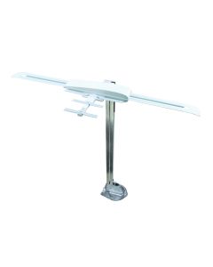 Broadcast TV Antenna; Sensar ®; Sensar ® IV; Permanent Roof Mount; Multi-Directional; Receives VHF/ UHF Signals; With Wingman ® UHF Enhancer; White
